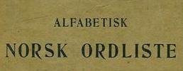 Norwegian Word-List